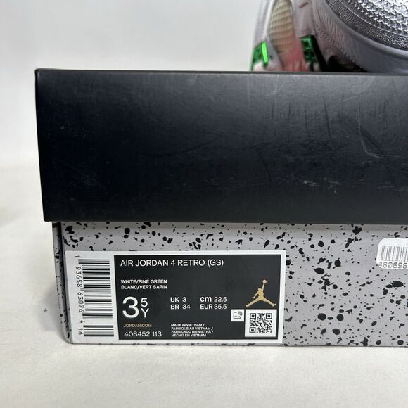 Nike Shoes Air Jordan 4 Retro GS “Metallic Green” 2024 - Picture 9 of 10